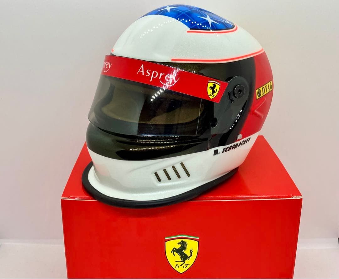 ★M.シューマッハ 1/2ヘルメット★1996スペインGP優勝モデル★フェラーリ