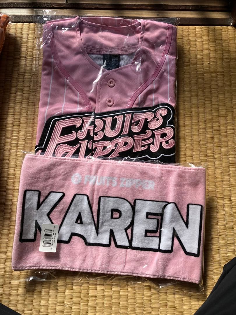 FRUITS ZIPPER 推しアピ　ユニフォーム　タオル　松本かれん