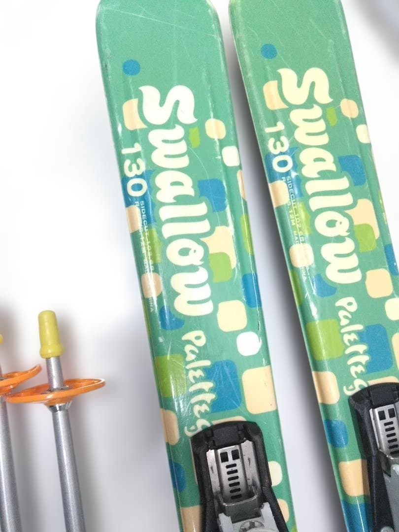 ジュニアスキー4点セット スワロー パレットガール 130cm ブーツ22cm