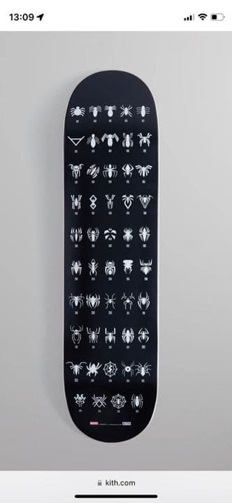スケートボード KITH Spiderman 60anniversary Skateboard