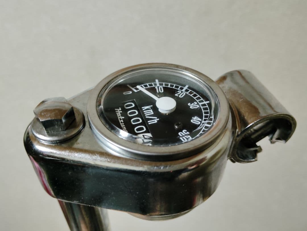 稀少新品 ツノダ ハンドル埋め込み式メーター セット フラッシャー自転車