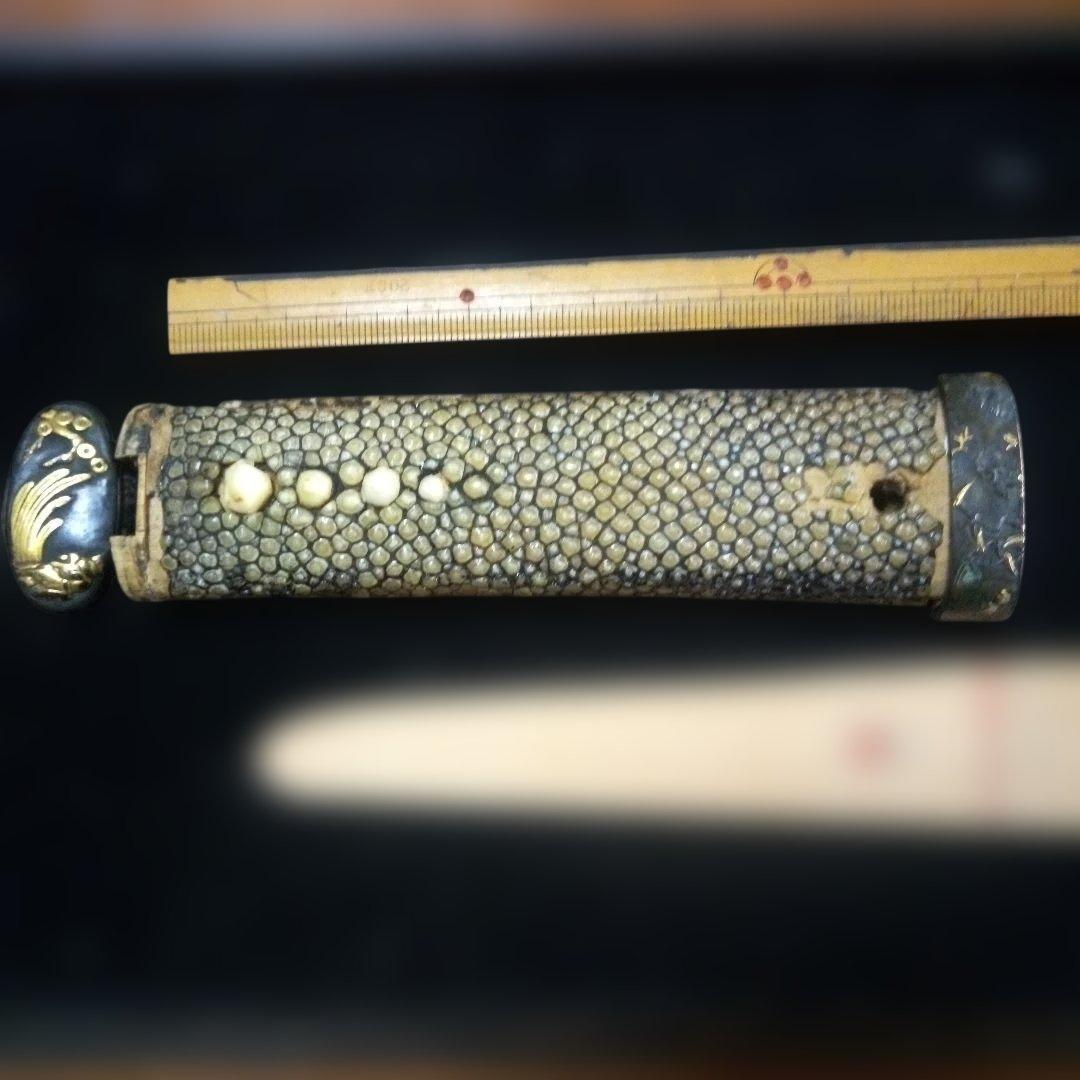 時代短刀の柄前