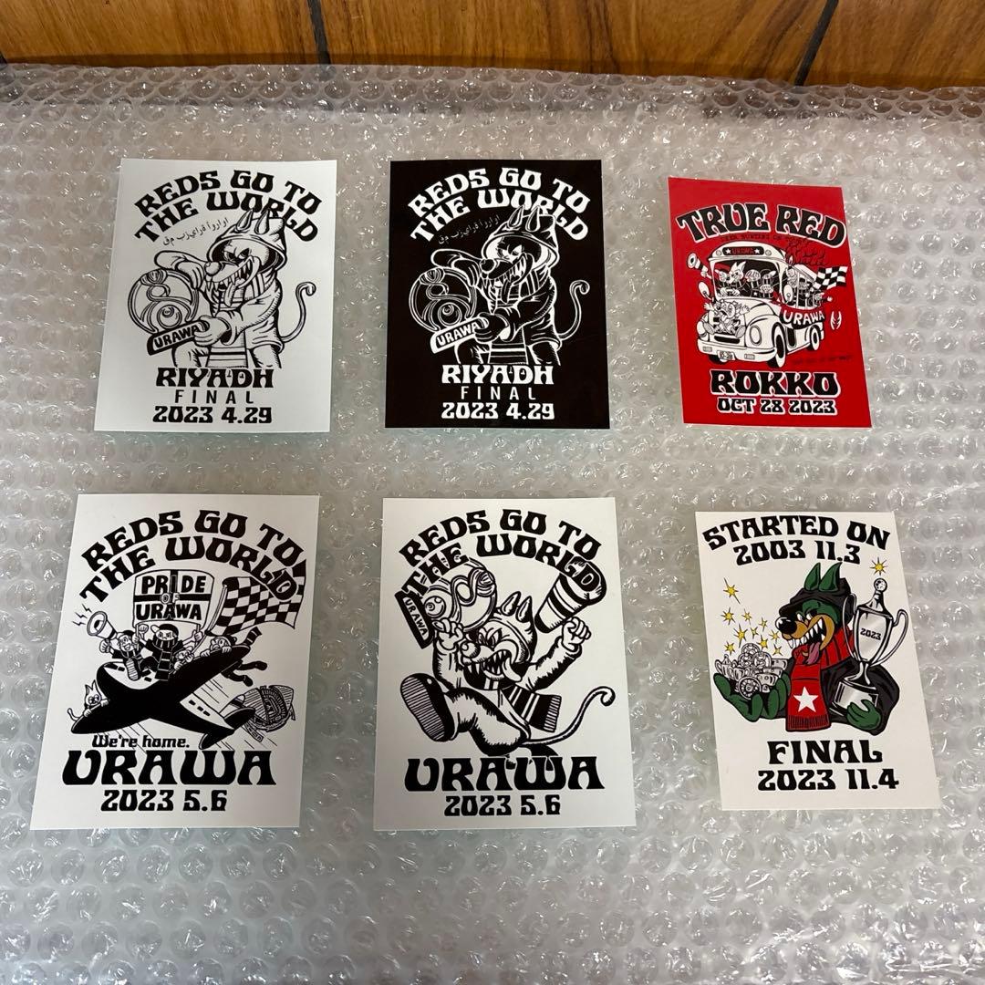 浦和レッズ　URAWA BOYS ステッカー 6枚セット　クラブワールドカップ