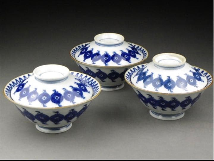 道光年製 古い染付茶碗3客 中国美術 唐物 清朝 茶道具