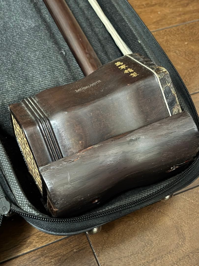 【中国 蘇州製】二胡 本体＋弓＋ケース付き｜伝統民族楽器・初心者〜趣味用