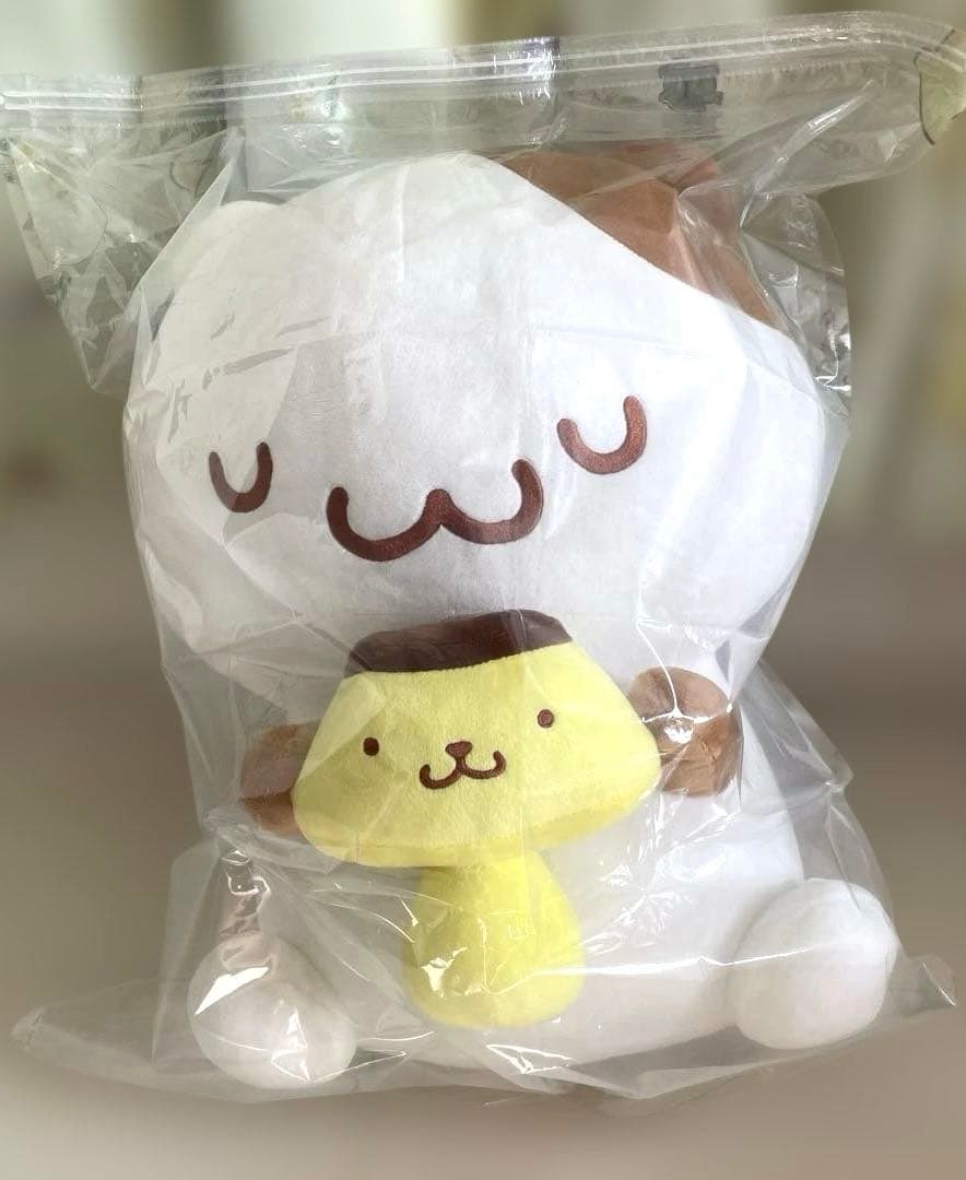 ポムポムプリン チームプリン マフィン プリンタケ 特大ぬいぐるみ 希少