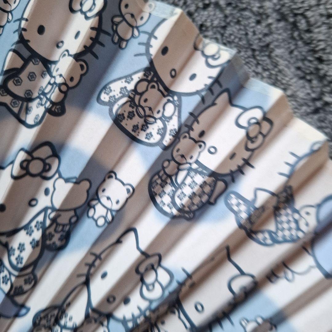 平成レトロキティ希少激レアHelloKITTYキティの扇子３点セット