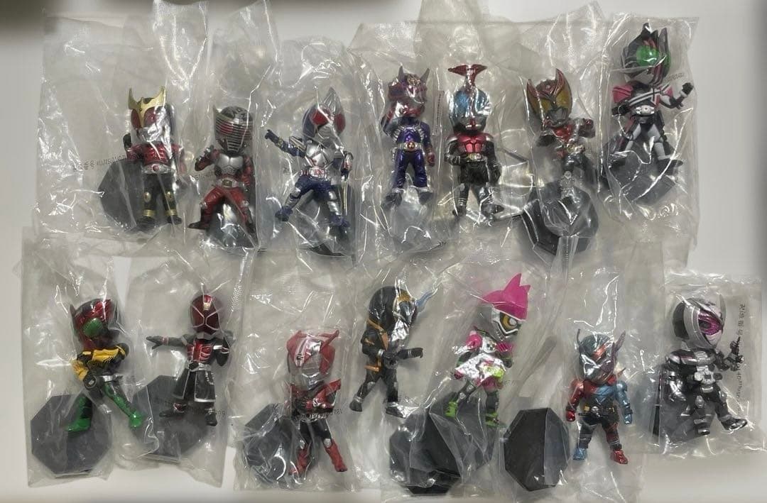 平成ライダー　一番くじ　デフォルメクス　14体