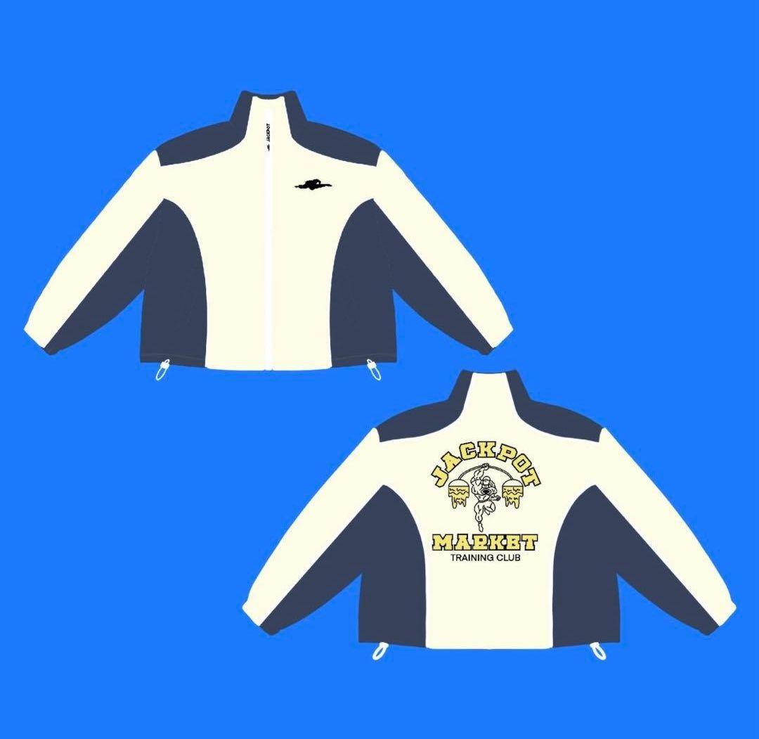 JACKPOT.MARKET レトロジムナイロンジャケット　ホワイト　L 極美品