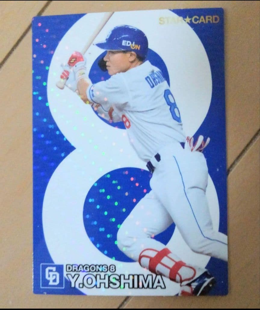 プロ野球チップスカード 大島洋平 スターカード おまけ 大谷翔平 クリアファイル