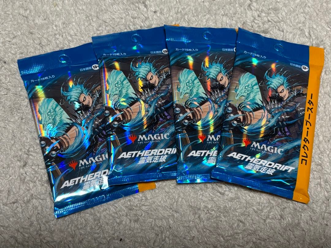 MTG 霊気走破 コレクターブースター ４パック 日本語版