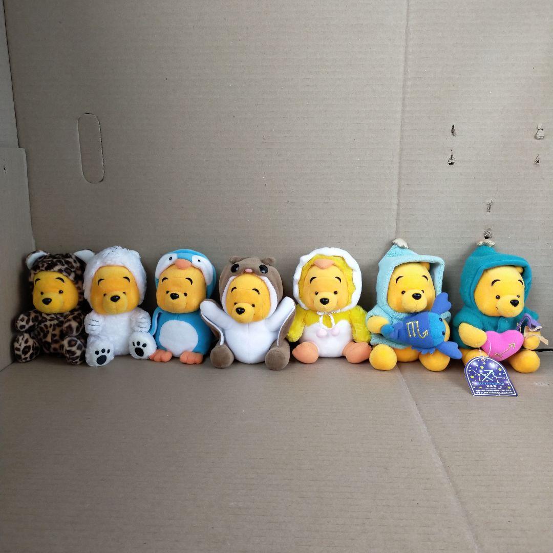 Lディズニーストア くまのプーさん ぬいぐるみ 7体セット まとめ売り