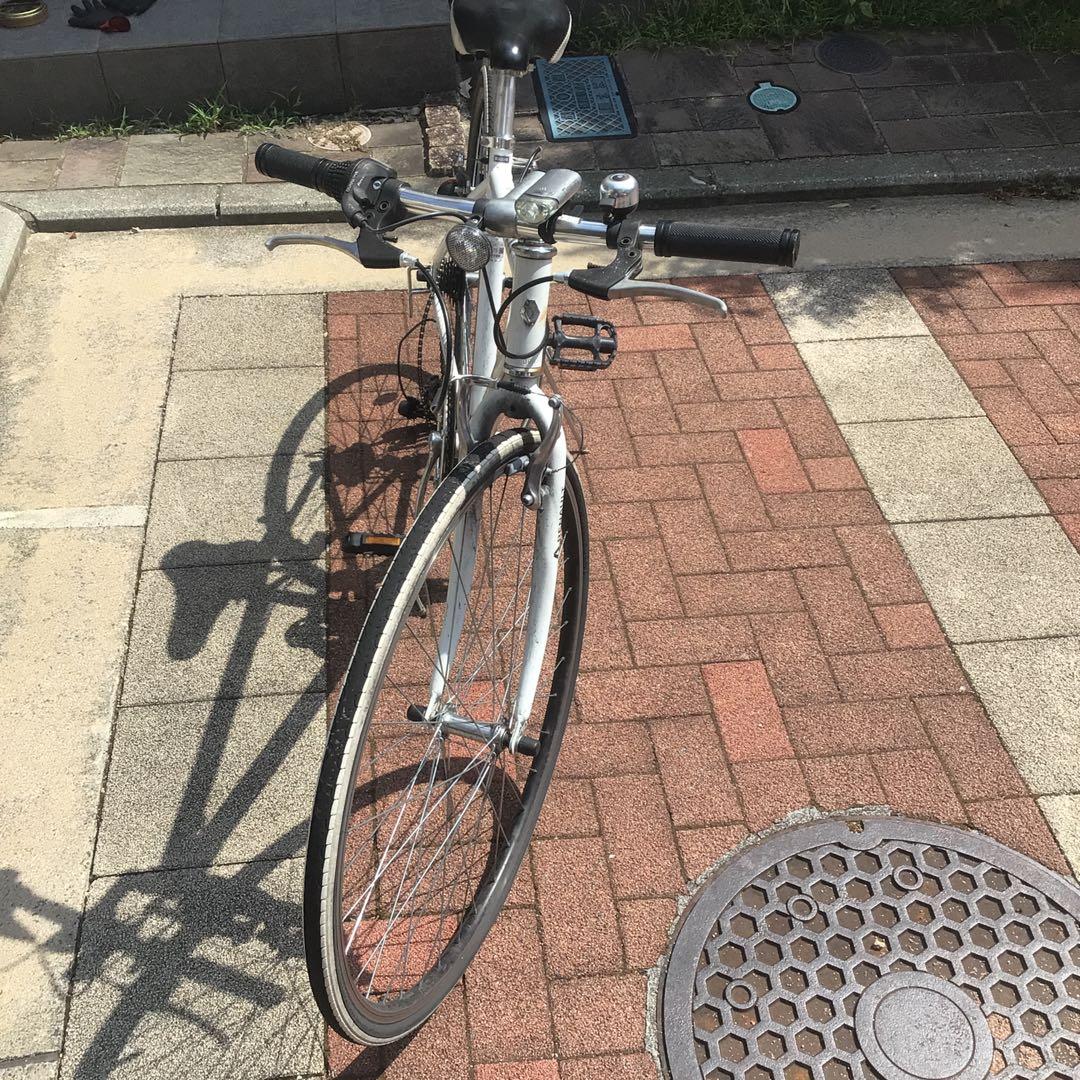 中古自転車　【引取限定】　ブランド:ルノー　ホワイト