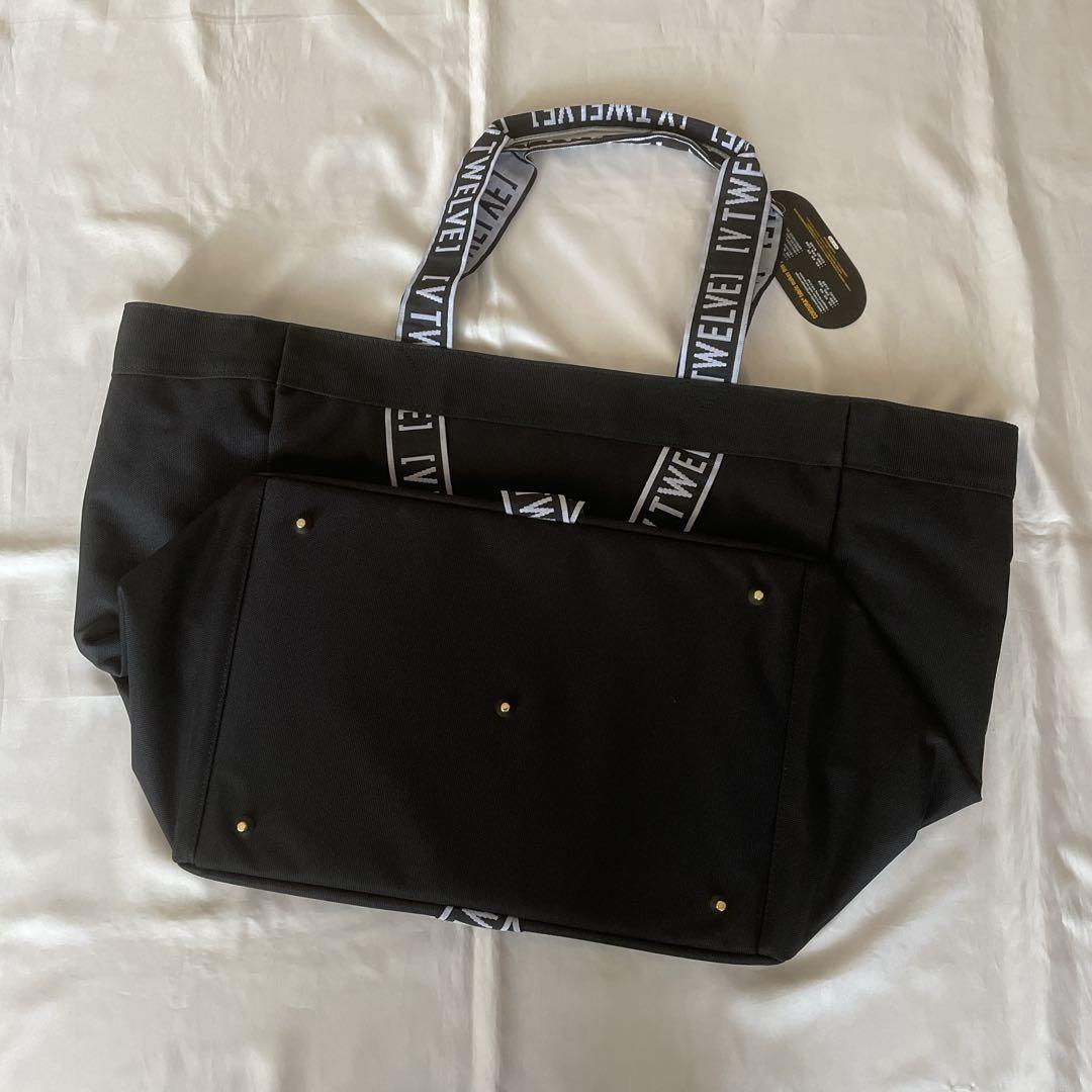 V12 ゴルフ　トートバッグ ビッグトート　ブラック