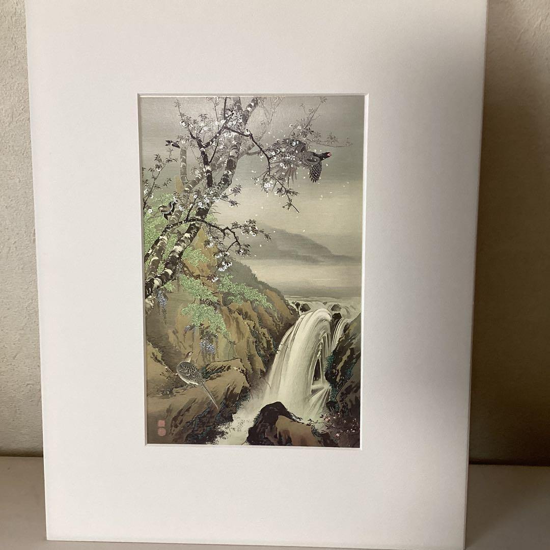 今尾景年　1990年作　凹版ザンメル刷り　彫刻【大浦博美】天理大附属図書館蔵