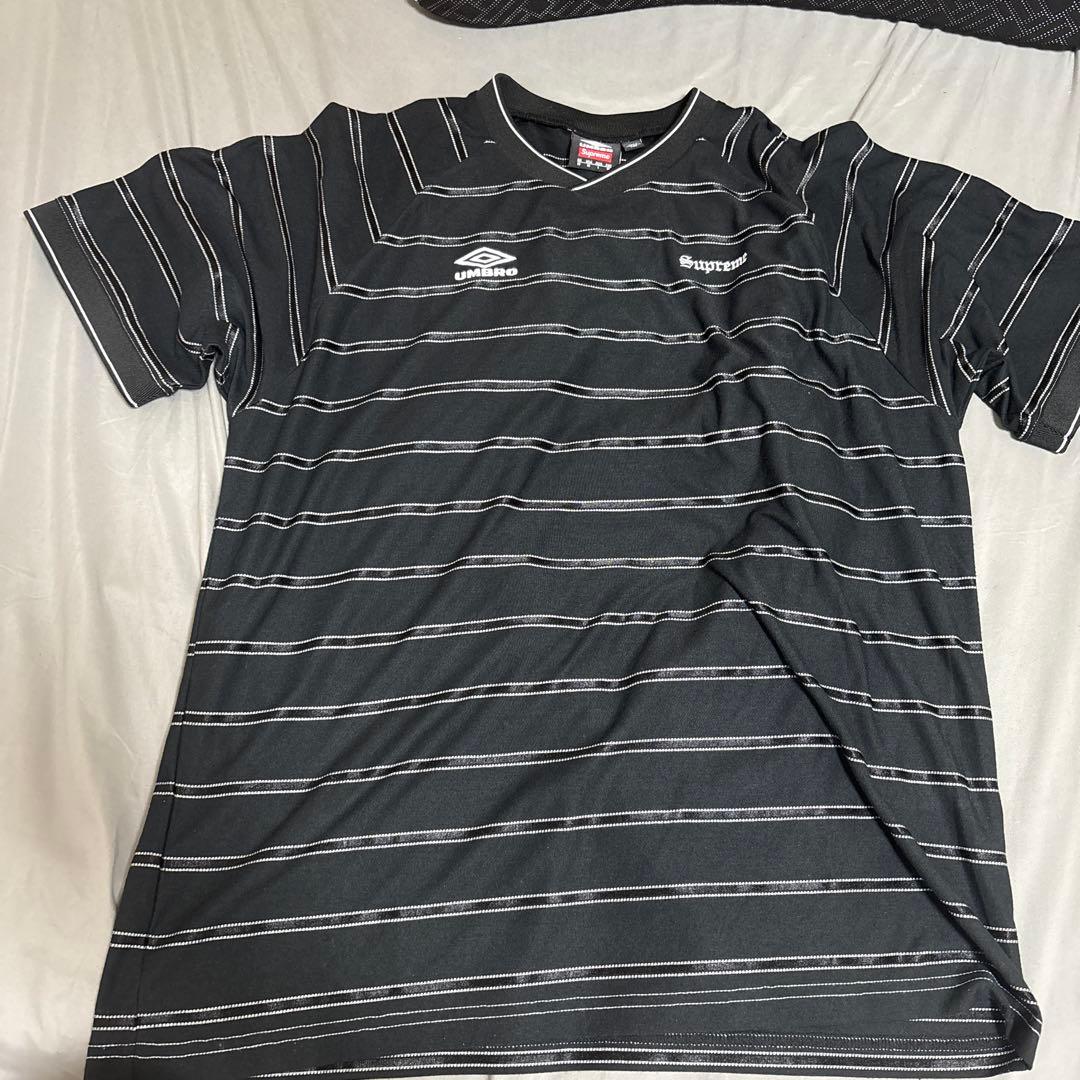 ウェア Supreme umbro stripe soccer jersey M