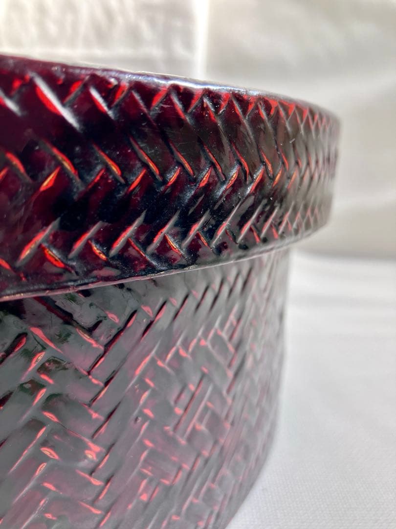 週末お値下げ✅当時物✅籃胎漆器/亀甲茶櫃/伝統工芸品