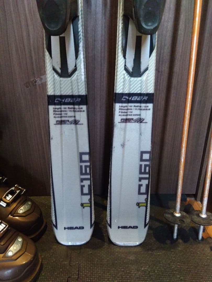 高級【ハイエンド】HEAD 学生・男女兼用 スキーセット メンテ・WAX済み✔