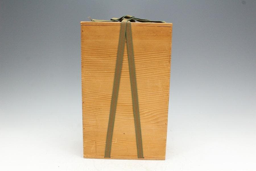 塗師 表次造 色絵雲錦 黒小吸物椀 十客 共箱 美品(K-XA874)