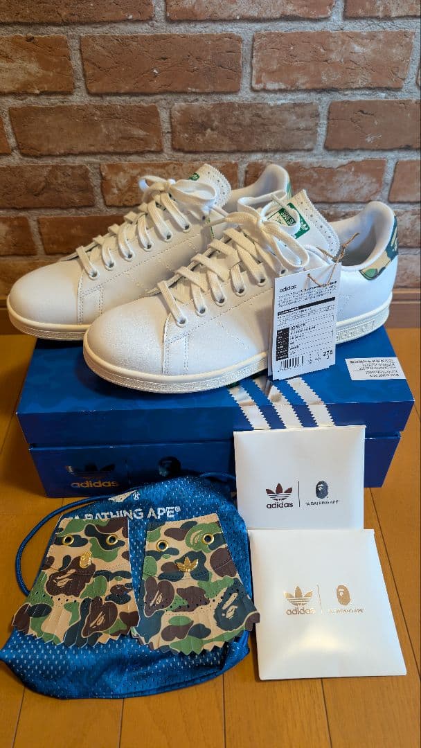 BAPE × ADIDAS スタンスミス ゴルフ シューズ 27.5cm