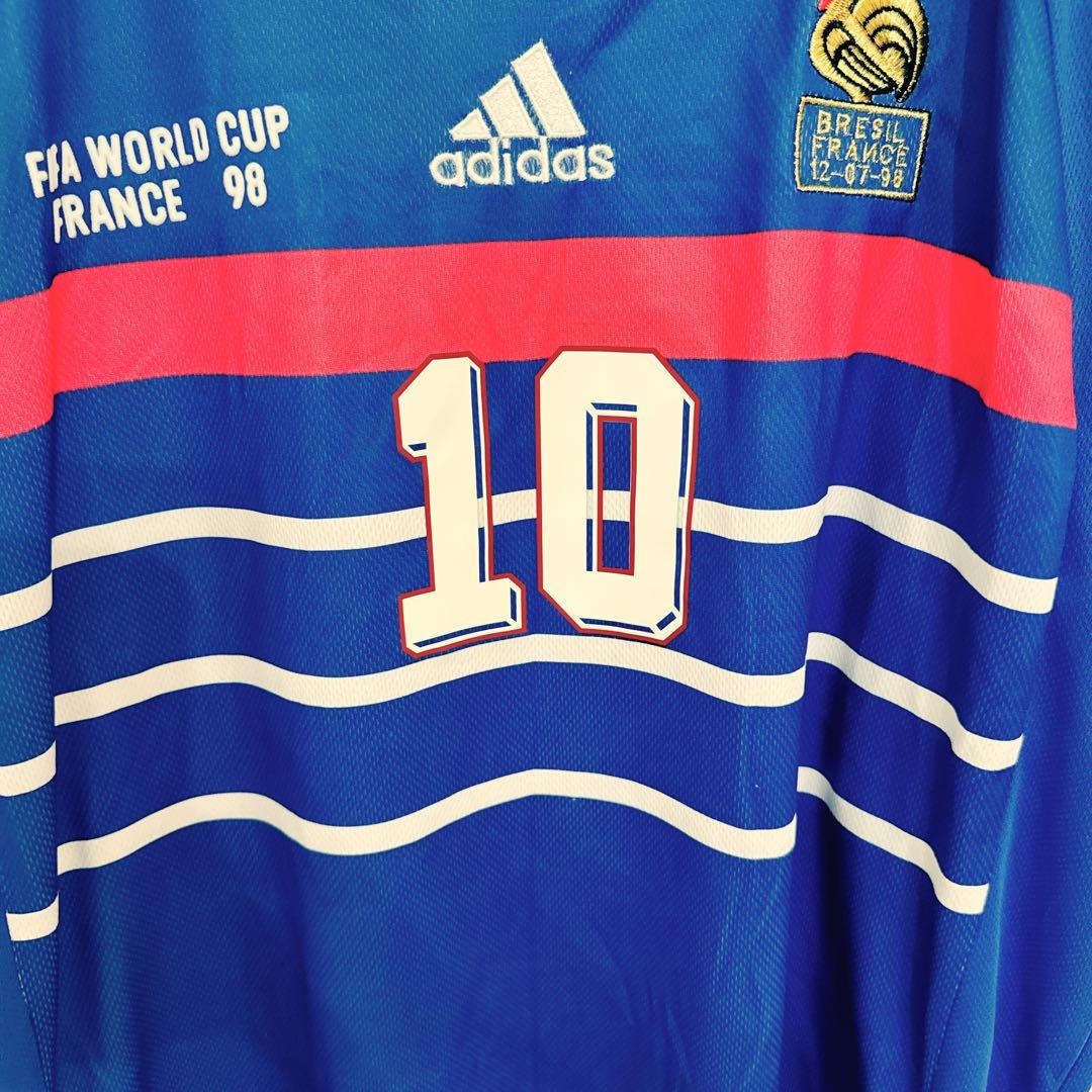 ⭐︎希少⭐︎adidas 90s 98w杯 フランス代表ユニフォーム ジダン