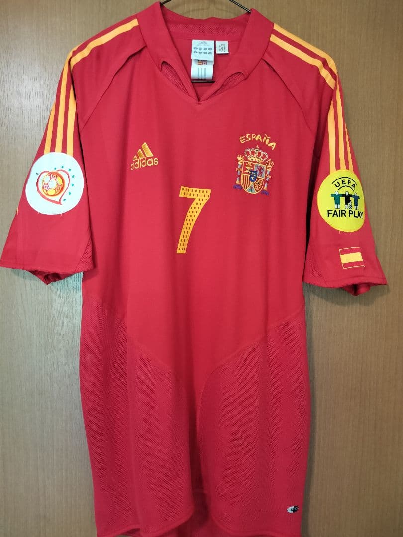 サッカー スペイン代表 ＥＵＲＯ2004 ホーム #7 ラウール Ｍサイズ