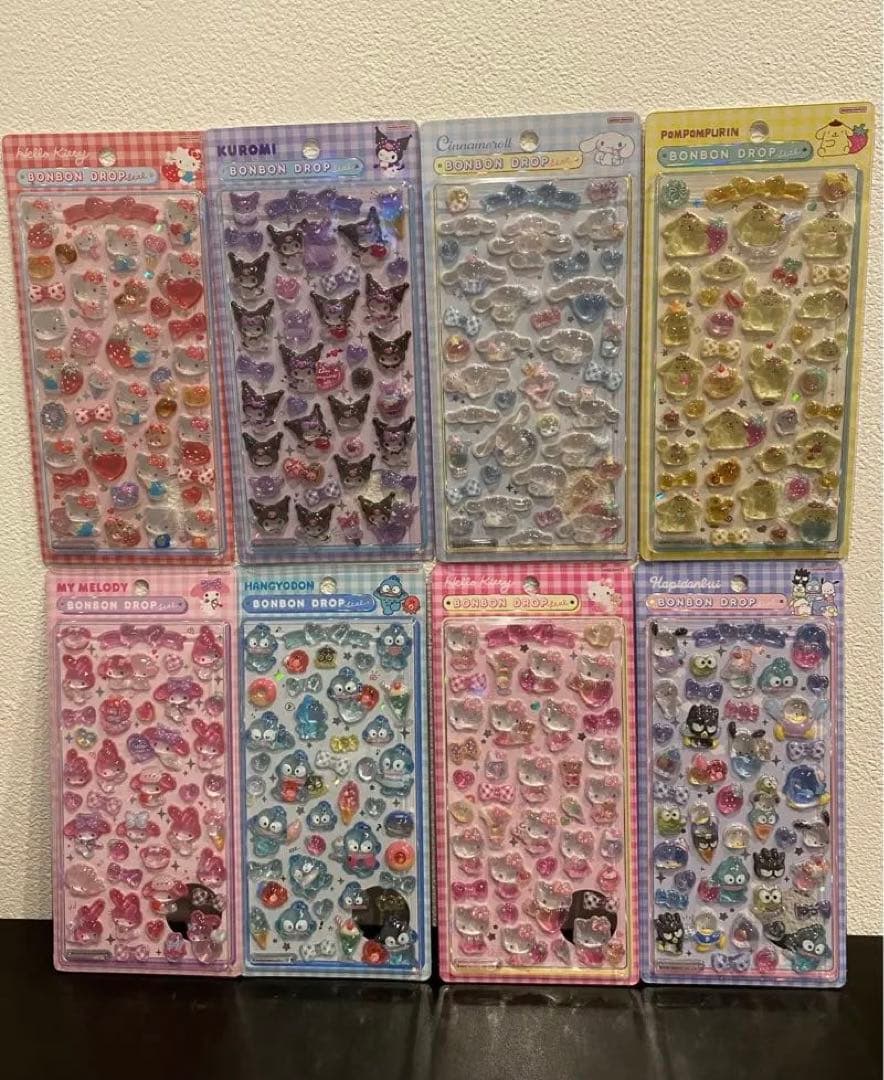 正規品‼️サンリオ　ボンボンドロップシール　第二弾　全８種　セット