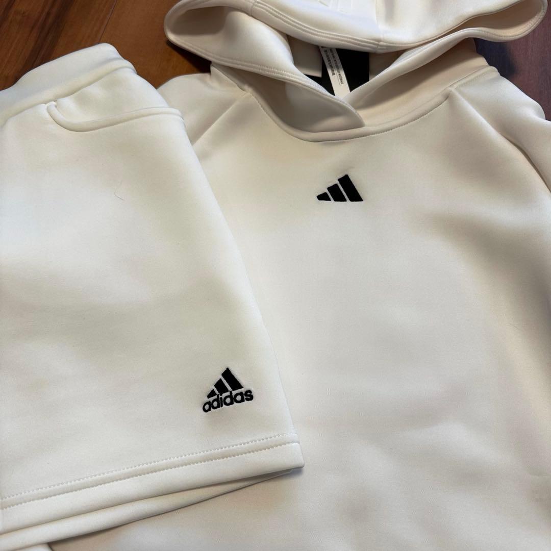 ダンボールニット　セットアップ　もちもち　ホワイト　サイズS 上下セット