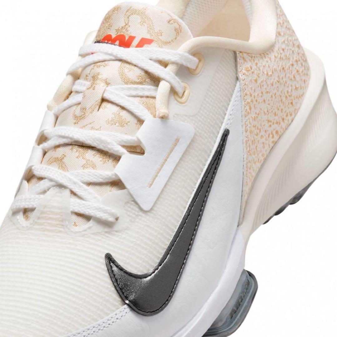 ナイキ 26.5 インフィニティツアー レザー 白 ゴルフ シューズ スパイク