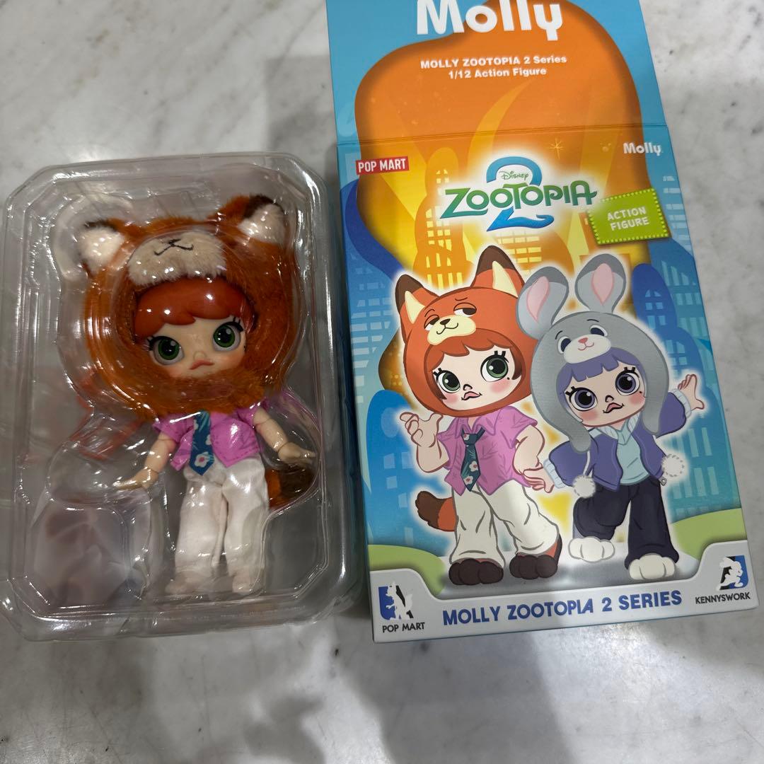 ゆ*に様 POP MART Zootopia 2 Molly アクションフィギュ