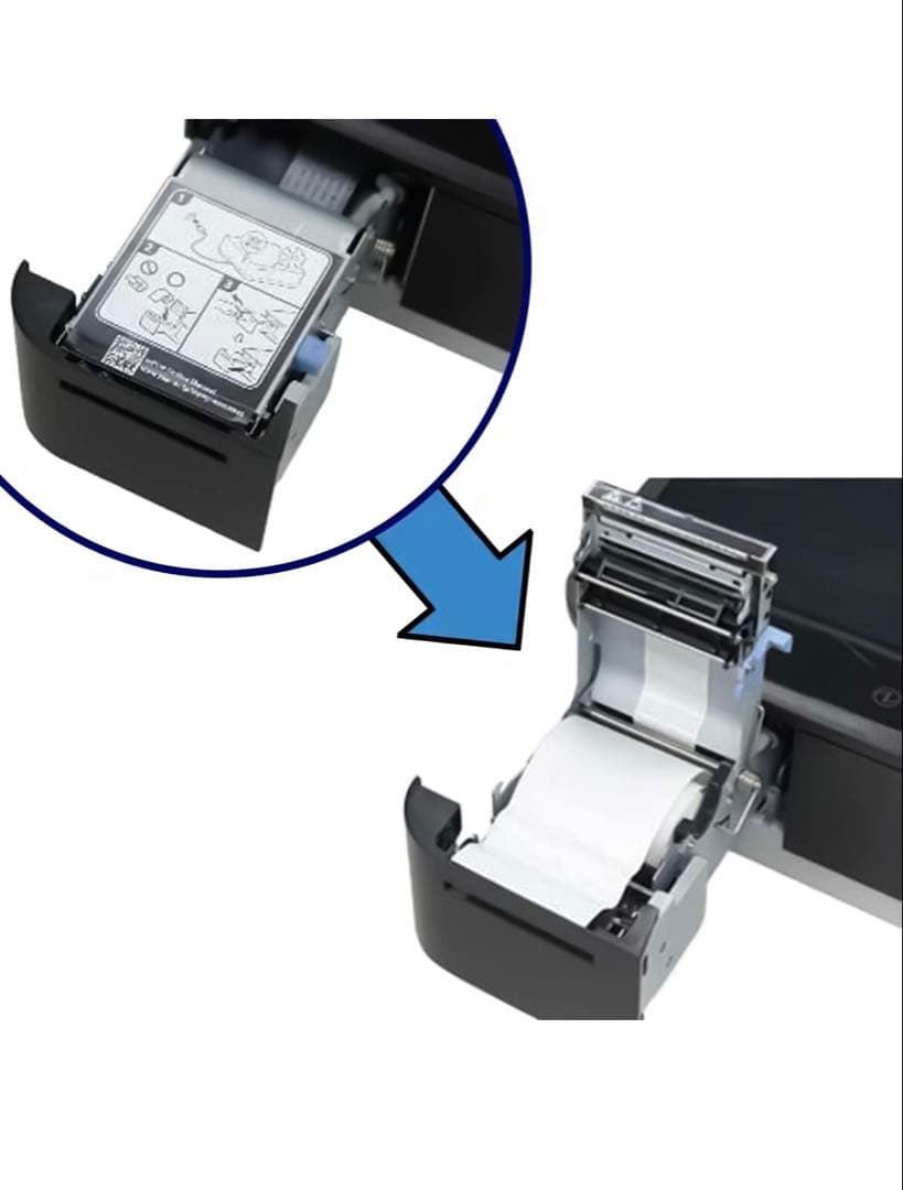 美品！mPOP POP10 BLK JPキャッシュドロア一体型レシートプリンター