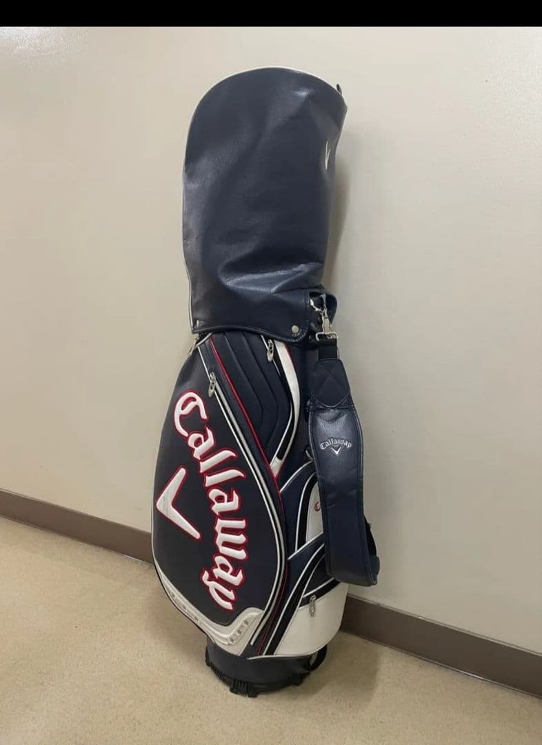 Callaway キャディバッグ ネイビー/ホワイト/レッド