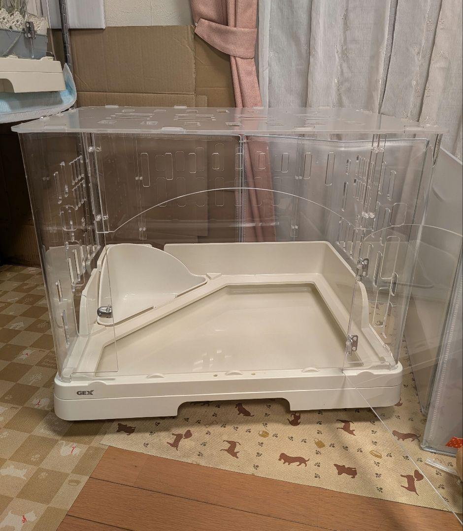 GEX【うさぎアクリル製ケージ】ラビんぐ スマートルームクリア−II