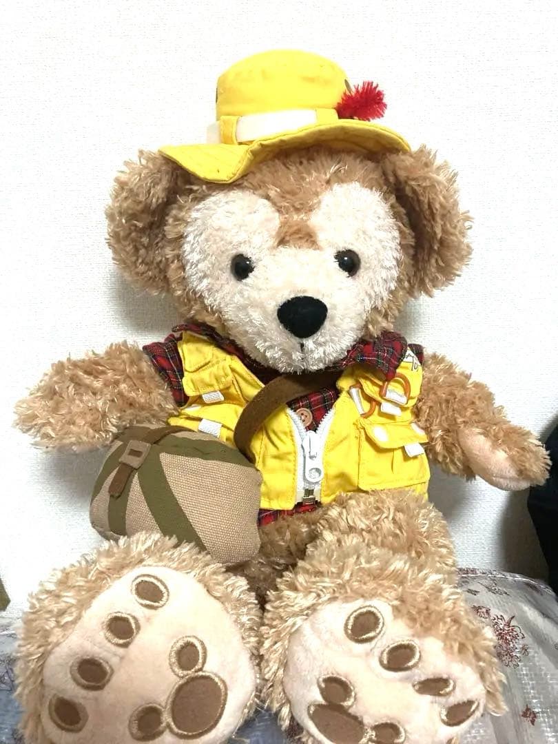 TDS ダッフィー 初期ぬいぐるみ　白タグ　ビーズ