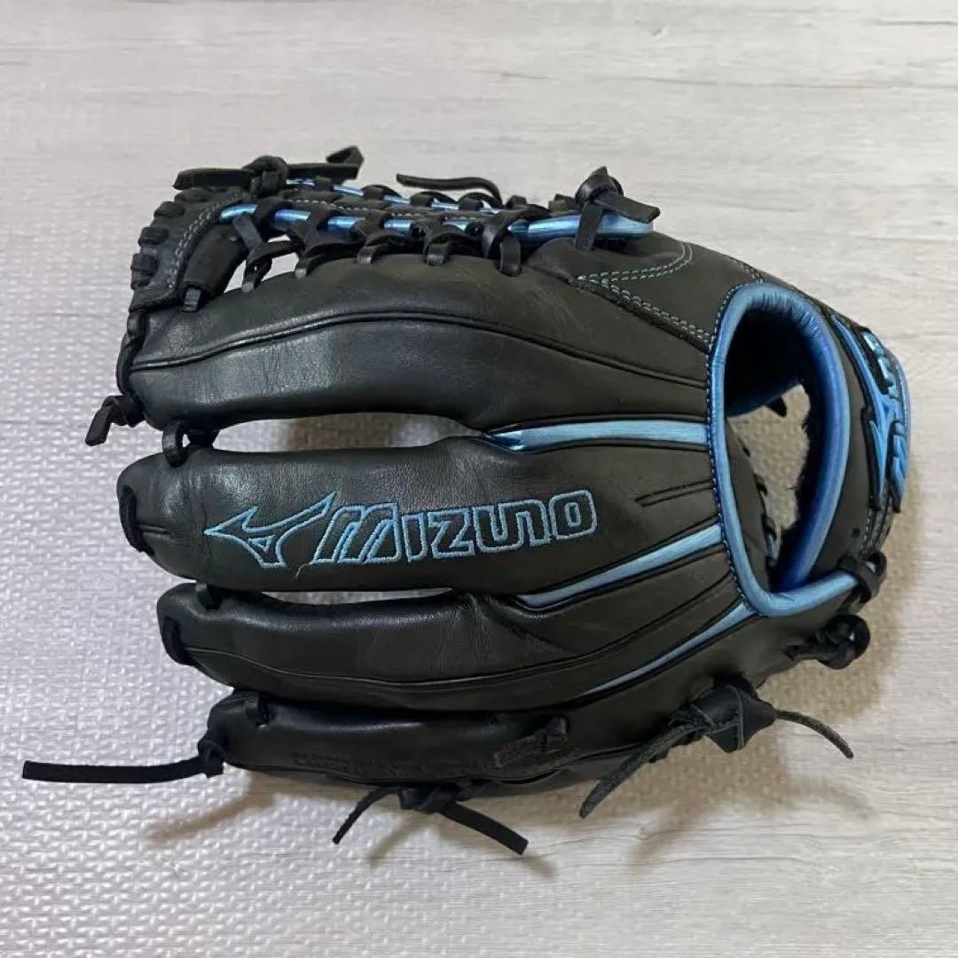 キ*ヨ様 ミズノ 一般軟式野球グローブ 右投げ用　限定カラー ブラック／メタリッ