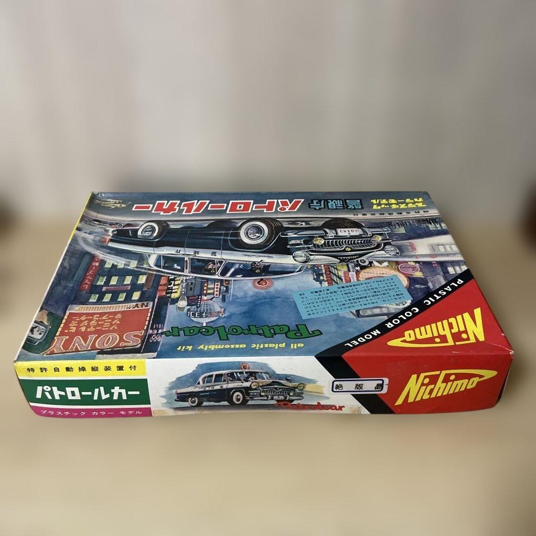 昭和名作 ニチモ 1/24 警視庁パトロールカー 当時物 外箱付. Ln502