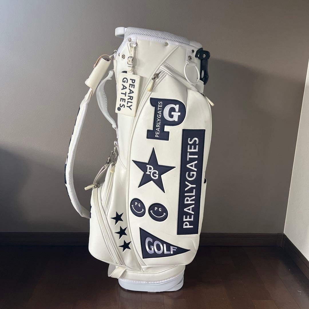 PEARLY GATES キャディバッグ P01989 ホワイト フルセット