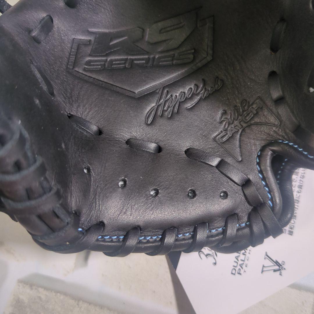 【未使用・タグ付き】Rawlings 軟式グローブ 黒/青 ジュニアS
