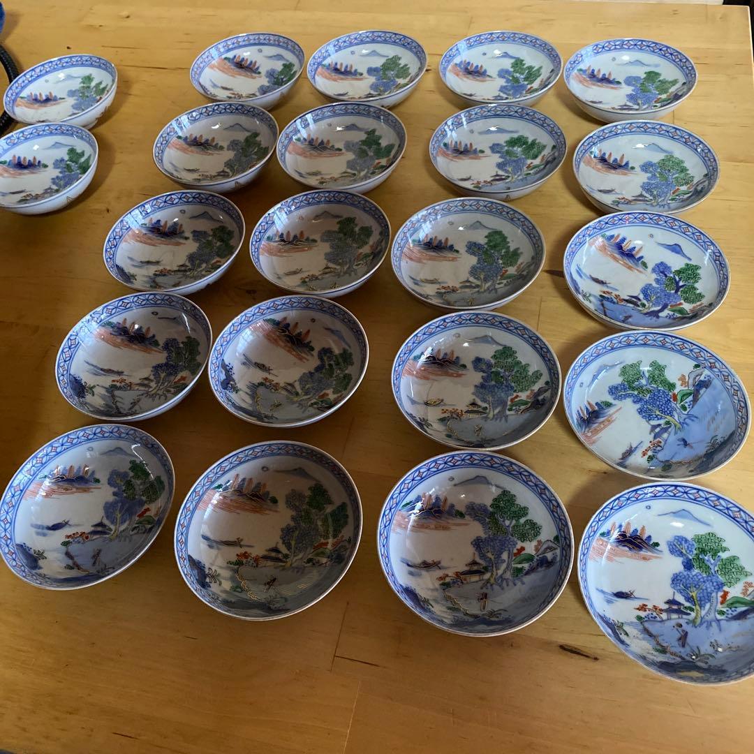 冨貴長春　古伊万里　20枚　昭和初期食器