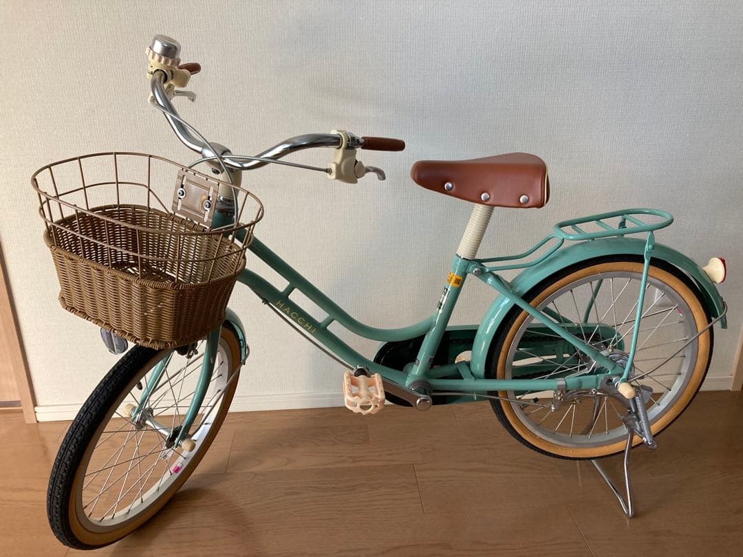 ブリヂストン hacchi 18インチ グリーン ハッチ 子供用自転車 美品