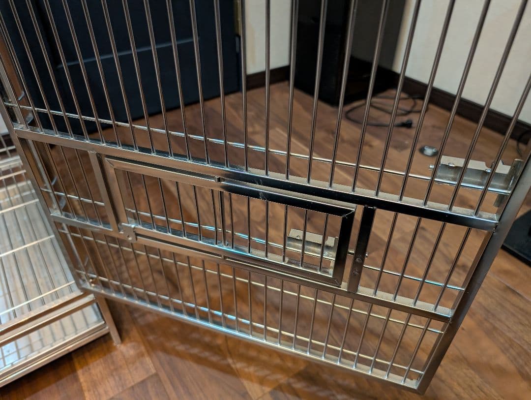 直接手渡し可能　こんぱまる　ステンレス製バードケージ大(細) Y212