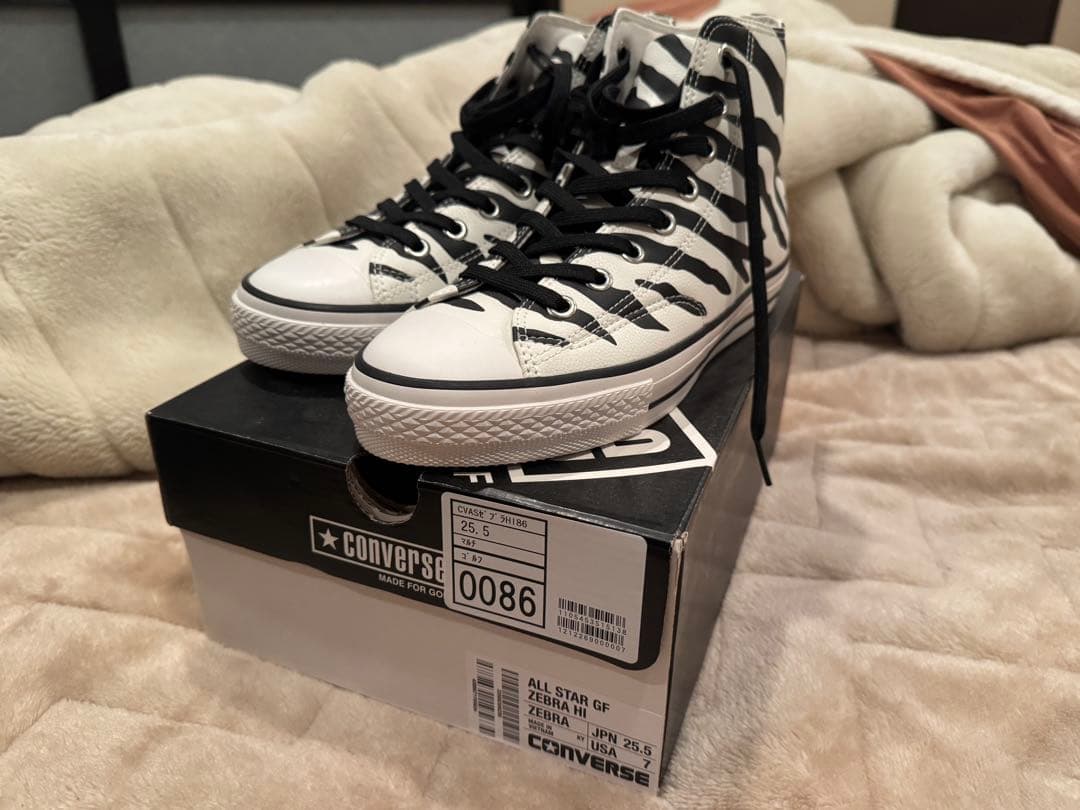 新品コンバースオールスターゴルフシューズ ゼブラ 25.5cm