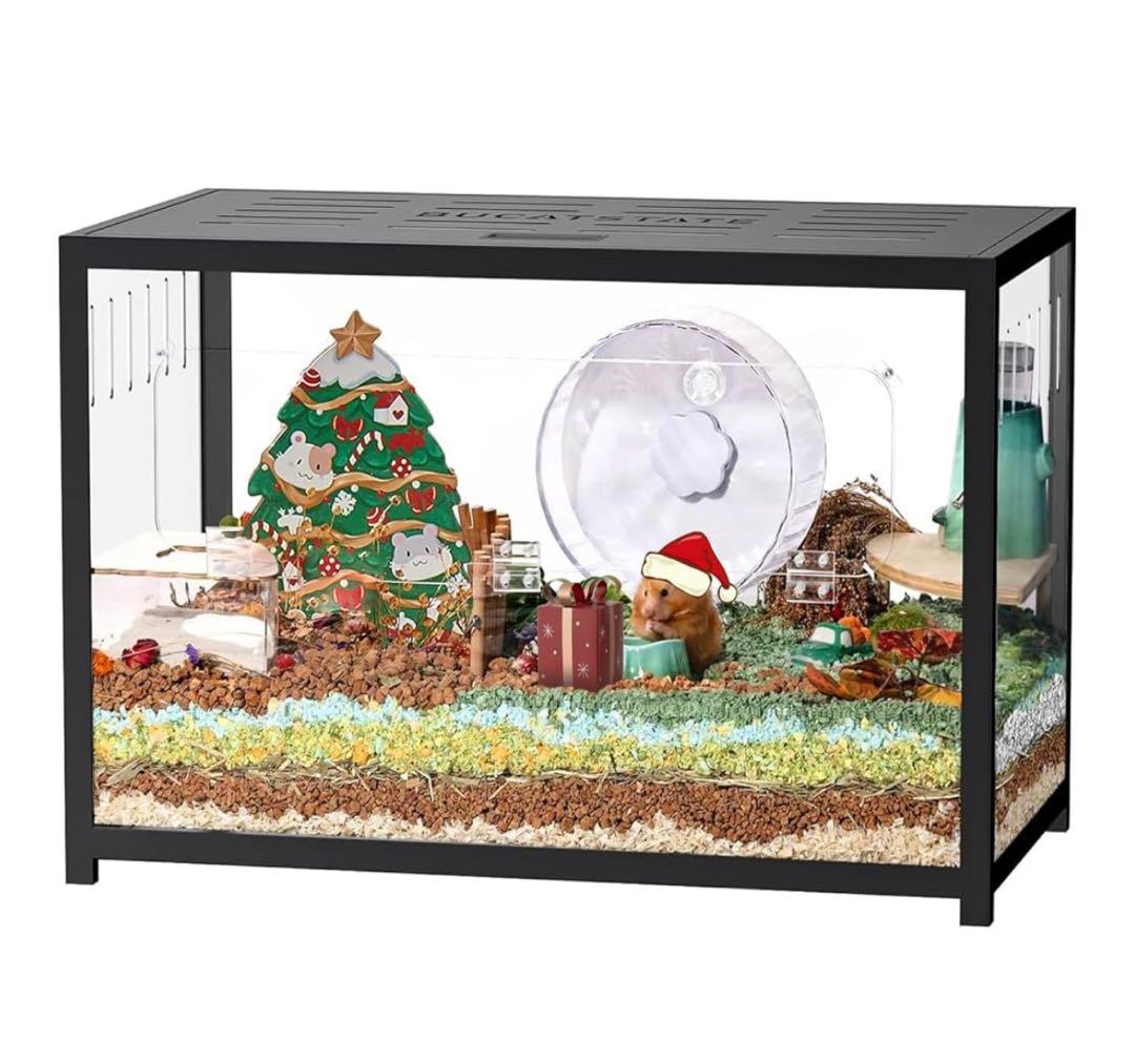 BUCATSTATE ハムスター 小動物 爬虫類ケージ 80cm ブカスター　黒