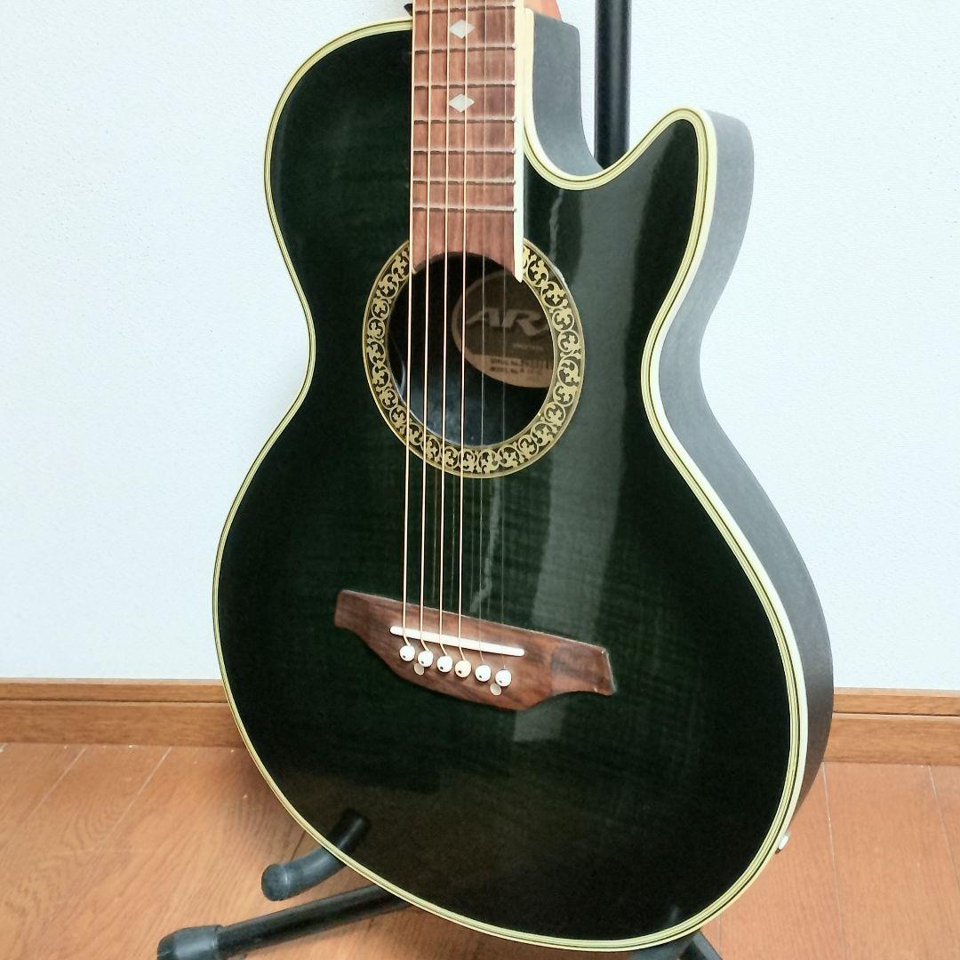 美品　ARIA　AMB-35S BKS　エレアコ　弦は新品 DADDARIO