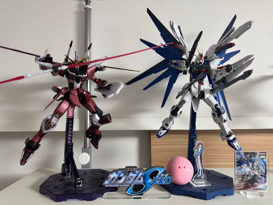 ガンプラ MG フリーダム＆ジャスティス スペシャルコーティング 2体セット＋α
