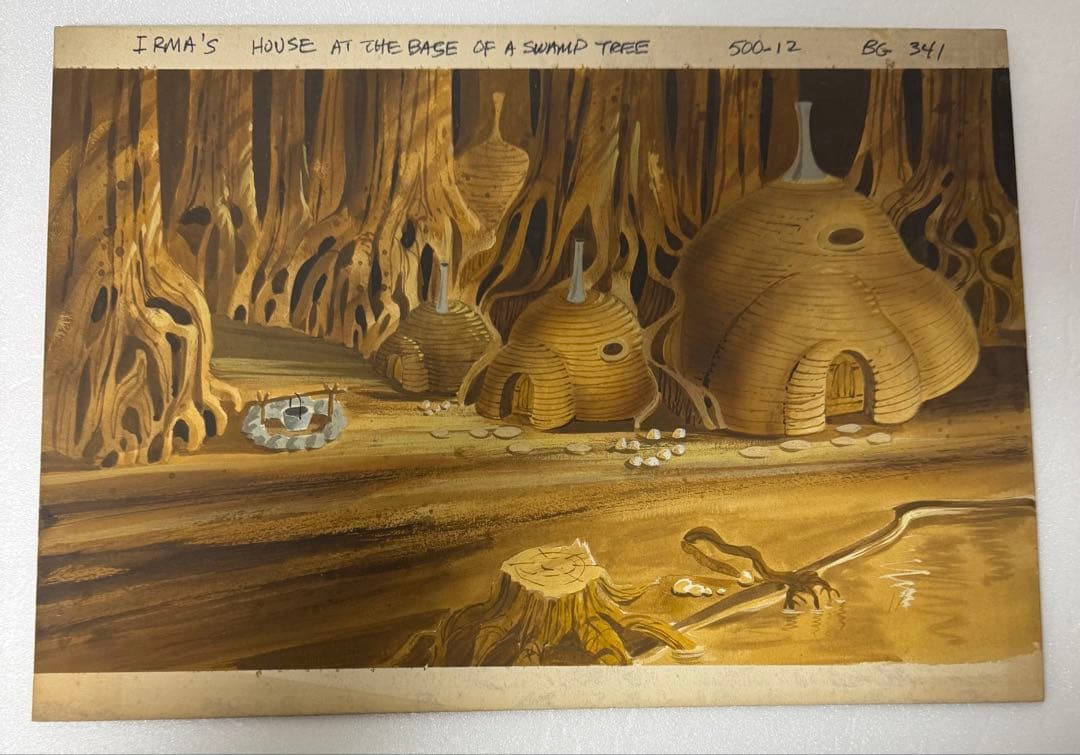 アニメ マペット・ベイビーズ 背景画 直筆