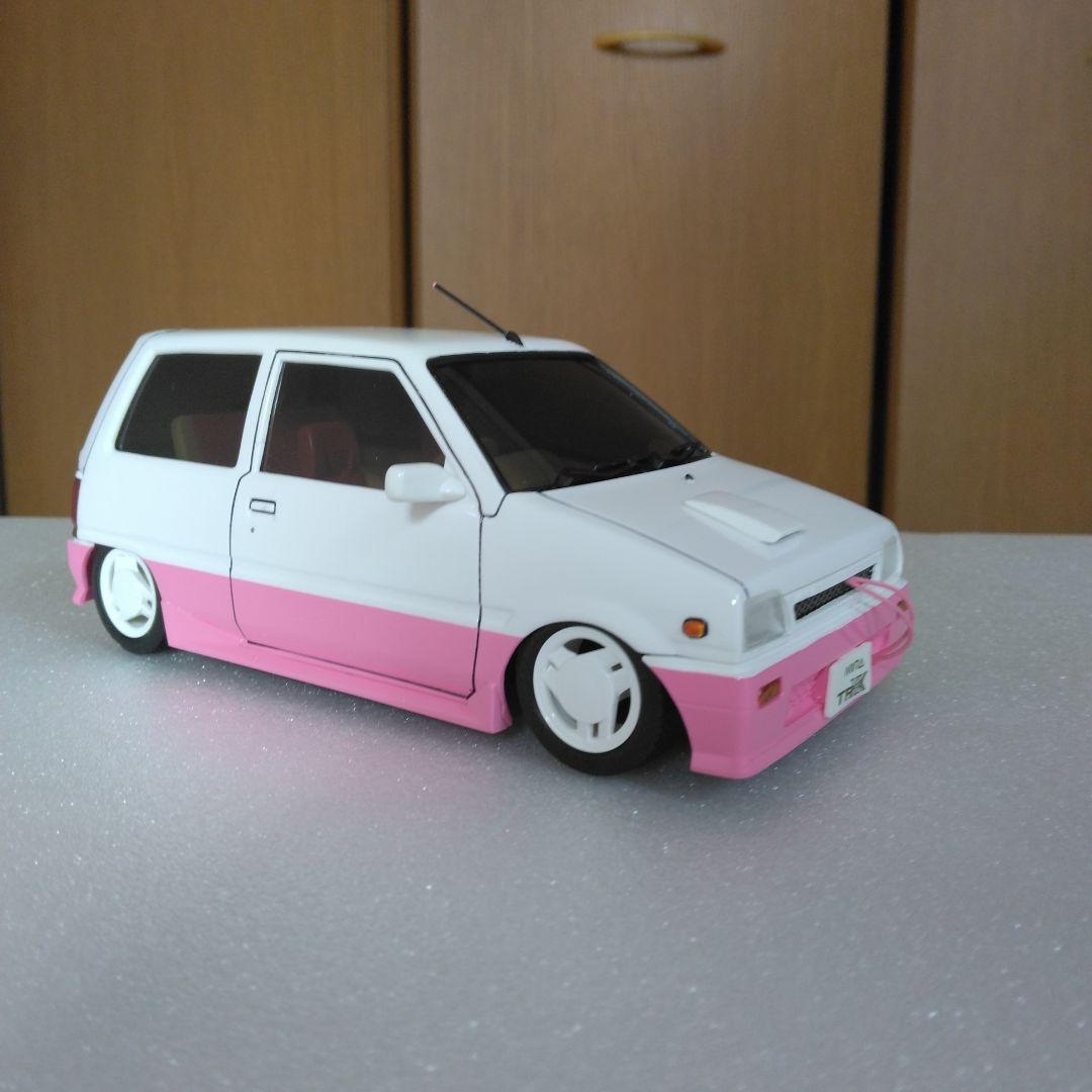 フジミプラモデル　ミラターボ　希少アイスピードホイール　完成品　街道レーサー旧車