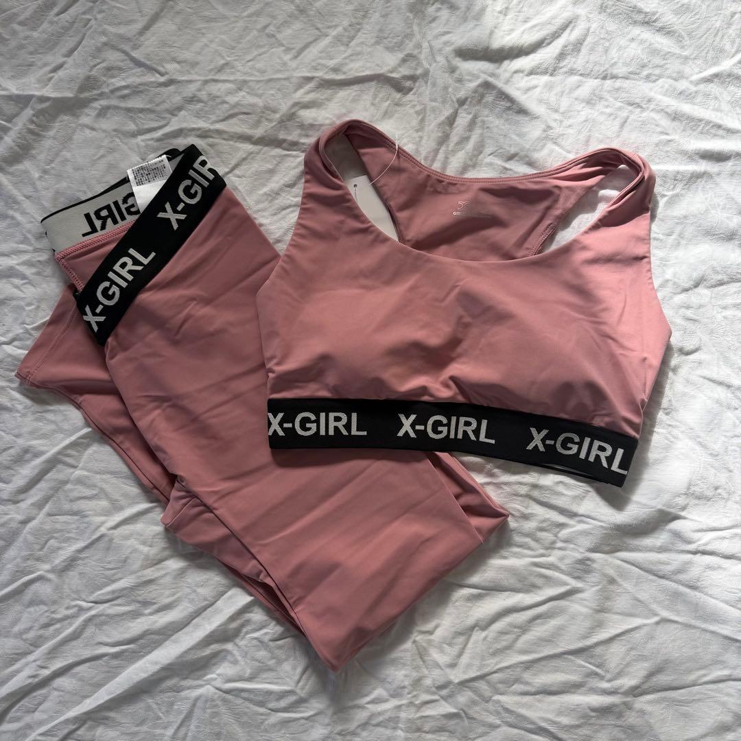 X-GIRL スポーツウェア上下セット/ピンク