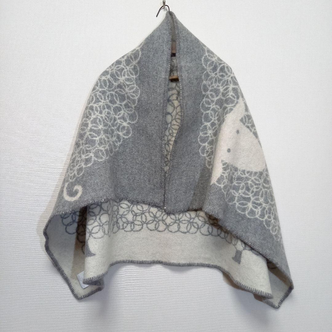 19800円 フィンランド製 ラプアンカンクリ 羊 ウールフェルト ブランケット