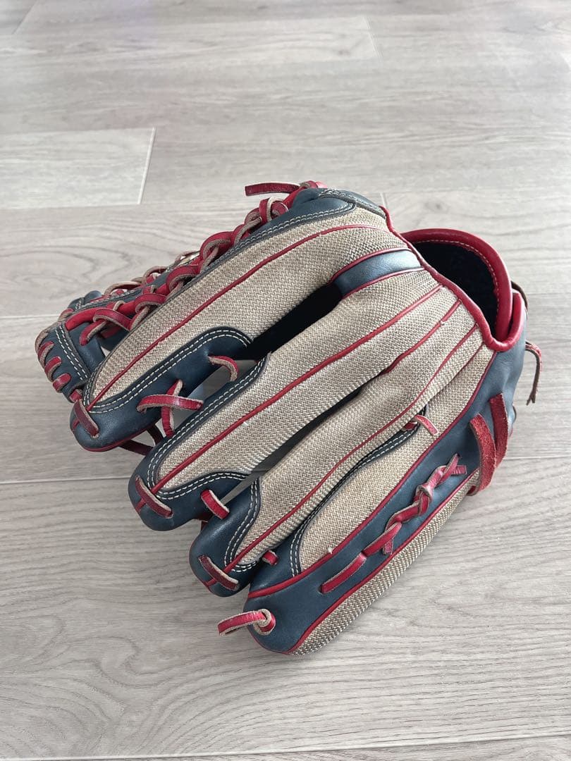 【希少】ミズノ グローバルエリート 外野用グローブ 軟式用 オーダー 型良好